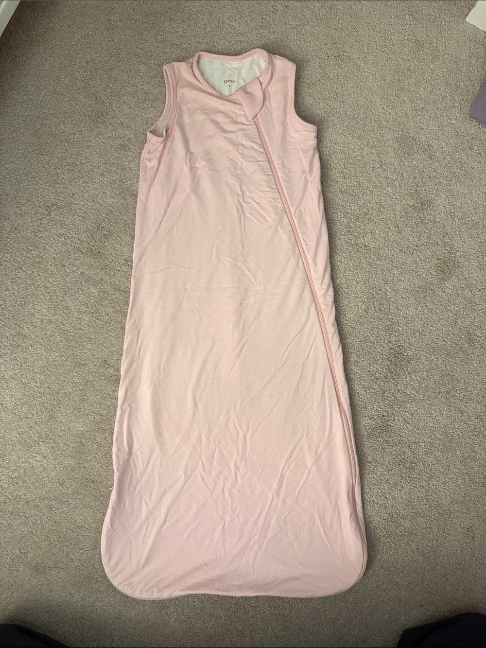 Quince Pale Pink Sleeveless Baby Sleep Sack